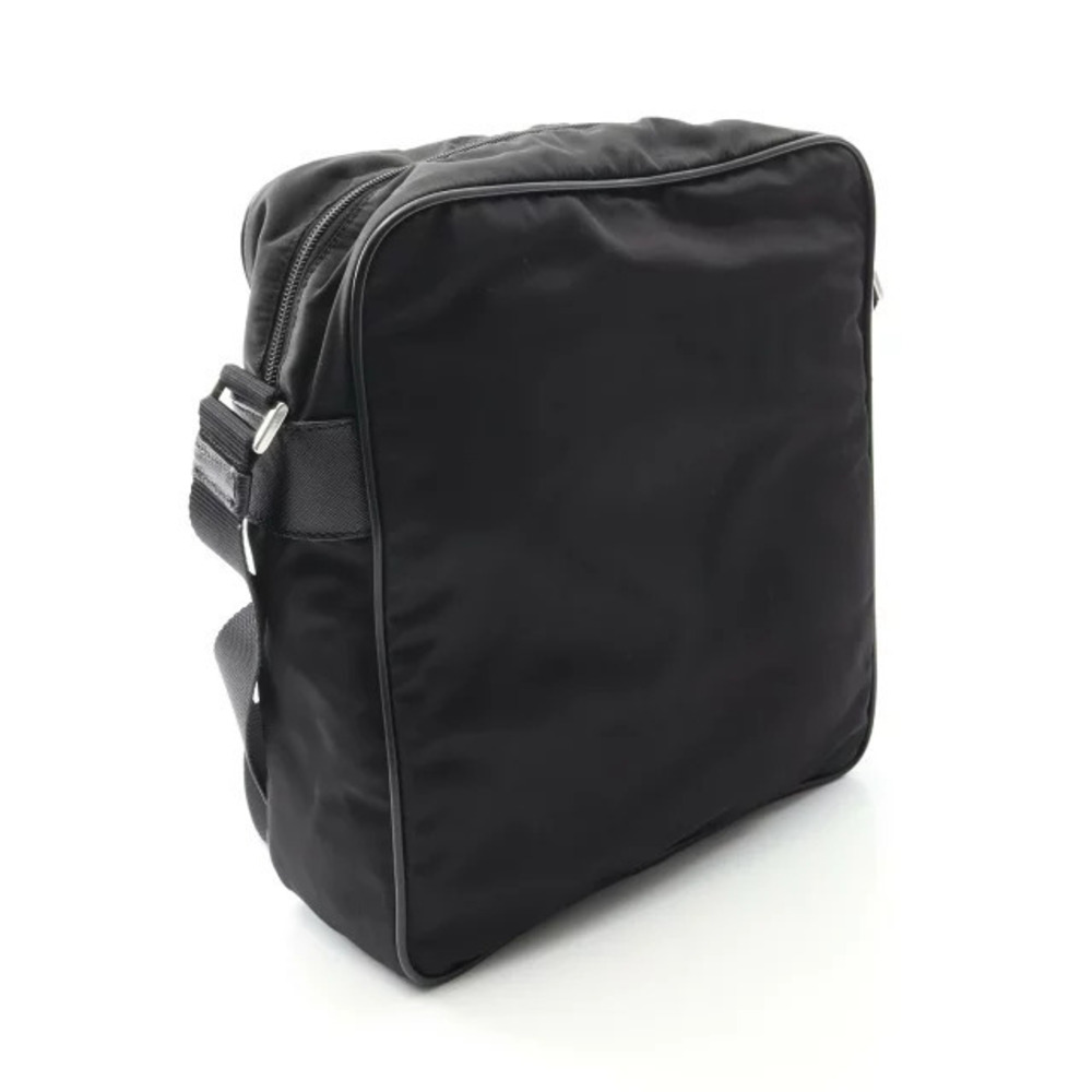 Prada Shoulder Saffiano Bag Leather Black